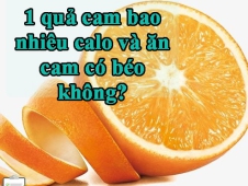 Một trái cam có hàm lượng bao nhiêu Calo
